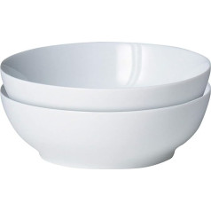 White By Denby 2 gabalu porcelāna graudaugu bļoda, 2 bļodas