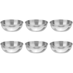 UPKOCH 6 x Stainless Steel Cups for Spices, Sauces, Scoop Cups, Dip Bowls, Condiments, Sauce Bowls