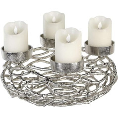 Casablanca Twigs Advent Light Antique Silver Диаметр 37 см [W]