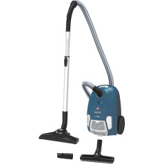 Hoover BRAVE grīdas putekļu sūcējs ar maisu / visu grīdu adaptīvā paklāju un grīdas sprausla ar sūkšanas kontrolieri / 700 W / 79 dBA / maisa ietilpība 2,3 L / darba rādiuss 7,5 m / modelis: BV50HM 011