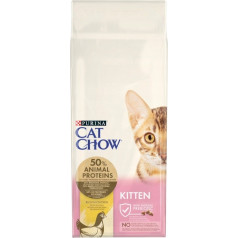 Purina cat chow kitten chicken - sausas maistas kačiukams - 15 kg