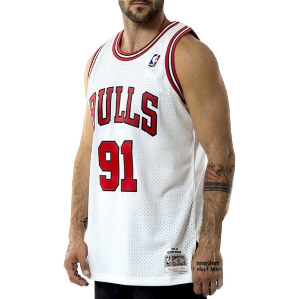 Mitchell & Ness Chicago Bulls NBA Swingman Jersey Bulls 97-98 Dennis Rodman M SMJYAC18079-CBUWHIT97DRDN / XL