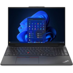 Portatīvais dators thinkpad e16 g2 21ma0021pb w11pro ultra 5 125u/16gb/512gb/int/16.0 wuxga/graphite black/1yr premier support + 3yrs os + co2 offset