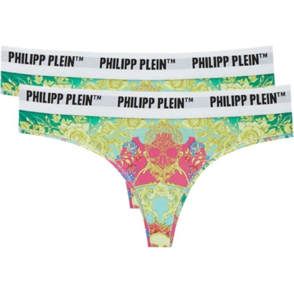 Philipp Plein 2-Pack Tanga Stringi W DUPP31 / M