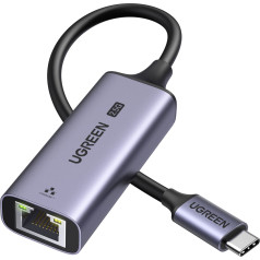 Ethernet tinklo adapteris USB-C - RJ45 2.5G pilkas