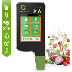 G Reentest 6 in 1ECO 5 + Fish Nitrate Tester Analyzer Radiation Detector Geiger Counter, Water Meter TDS PPM Tester for Vegetables Fruit Fish Meat for Food Safety