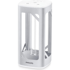 Philips Uv-C Dezinfekcijas galda lampa, 254 nanometri, viļņa garums, bez ozona, kustības sensors, integrēta balss vadība