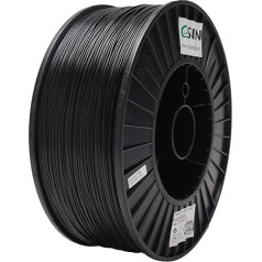 eSUN PLA+ filaments, 1,75 mm, 3D printera PLA Plus filaments, izmēru precizitāte +/- 0,03 mm, 3 kg spole, 3D drukas filaments 3D printeriem, melns