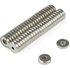 Magnet Experts F4MB14-100 N42 Pot magnēti (100 gab.)