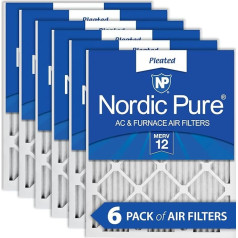 Nordic Pure Merv 12 Bundfaltenhose Klimaanlage Ofen Filter, 6 kastes, 14x14x1M12-6