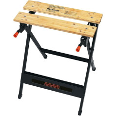 BLACK+DECKER Workmate WM125 Tragbare Werkbank, 159 kg kravnesība