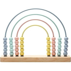 Alte Rechner, Berechnungswerkzeuge, Chinesische Abacus Holz Abacus Spielzeug for Arithmetik Berechnung Lernen pädagogisches Spielzeug for Holzperle Abacus Zubehör 9x11,4x0,78