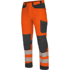 WÜRTH MODYF Hi-Vis bikses Fluo EN 20471 - Profesionālas darba bikses vīriešiem - Hi-Vis bikses ar kabatām ceļgalu aizsardzībai - izmēri 24-118 dzeltenā krāsā un citās krāsās