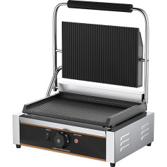 SCHYWL 1800 W Kommerzieller Panini-Pressgrill, 21 × 23 cm Grill-Käse-Sandwichmaker, Panini-Sandwichgrill 50–300 °C Einstellung