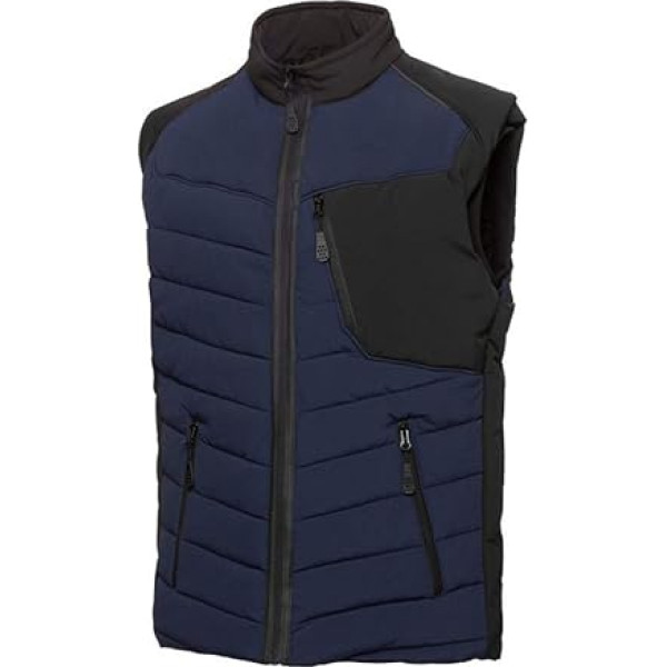 BP 1832-801-1432-Sn Siltā veste ar termisku stepētu oderi, 98.00 g/m², 100% poliesteris, pusnakts zils/melns, Sn