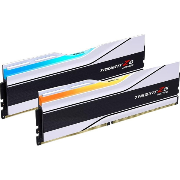 trident neo amd rgb ddr5 2x32gb 6000mhz cl30-36 expo white f5-6000j3036g32gx2-tz5nrw