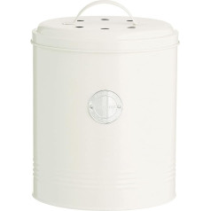 Typhoon Living Compost Container, Pastel Cream, 2.5 Litres, 17.5 x 17.5 x 20 cm