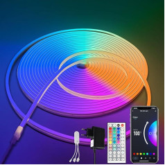 BRIMAX 20 m RGB LED gaismas josla RGB LED gaismas josla Dimmable 720 LEDs ar tālvadības pulti 24 V barošanas adapteris DIY pielāgošanas elastīga LED josla Bluetooth lietotne precēm spēļu zāle naktsklubs veikals