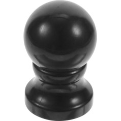 GANAZONO Flaggenmast Topper Pole Top Cap Top Ball Ornament Plastmasas Finial Flag Head Flagpole Ornaments nomainītam karoga masta rotājumam iekštelpām Āra Dārza Patio Black