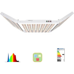 Sonlipo 600 W augšanas lampa, jaunas diodes un infrasarkanā starojuma gaisma, augu lampa LED pilna spektra iekštelpu augiem, ziedu sēšanai, LED pilna spektra augšanas lampa, piemērota 180 x 180 cm augošai gaismai iekštelpās