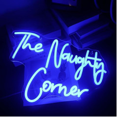 QiaoFei LED The Naughty Corner Neon Sign Word/Letters USB Powered Neon Lights for Girls Room Home Bar Art Wall Decor Party Window Living Room Decoration Birthday