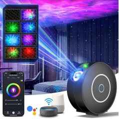 Triju musketieru LED zvaigžņotās debess projektors, WiFi projektors Galaxy Starlight bērniem ar balss vadību, izmantojot Alexa/Smart Life lietotni, bērniem, guļamistabai un ballītei