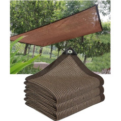 Kaniya Garten-Schattenstoff, 90 % UV-Schutz mit Ösen, HDPE-Material, Sonnenschutz, für Pflanzenabdeckung, Terrasse, Deck, hochdichter Schattenstoff, 2 x 2 m