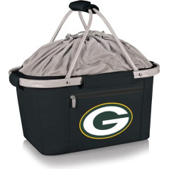 PICNIC TIME Black Green Bay Packers Metro Einkaufstasche, zusammenklappbar, Schwarz