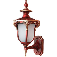 WFZRXFC Spitze Outdoor-Wandleuchte im europäischen Stil Retro Industrial Village Wandleuchte Mattglas Lampenschirm wasserdichte Sicherheitslampe Für Gartenvilla Innenhof Patio Light