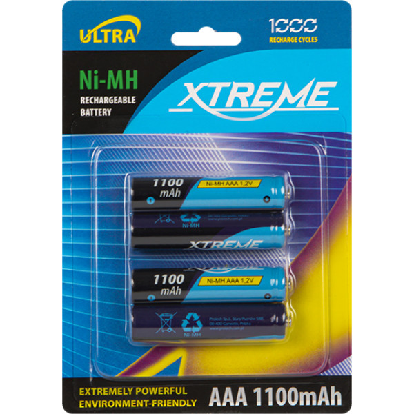 82-602# Akumulators r3 ni-mh aaa 1100mah xtreme