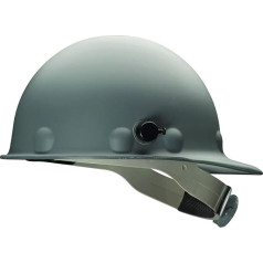 Honeywell P2HNQRW09A000 Super Eight Fiberglas Ratschenkappe Stil Hard Hat mit Quick-Lok, Grau, vidēja izmēra