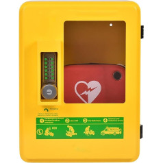 TAKUNE AED defibrilatora glabāšanas skapis, inteliģentā paroles slēdzene, stūra dizains lielākai drošībai, mājām, birojam, māsu aprūpei, autobusam, sienas AED trauksmes skapis, izgatavots no tērauda,