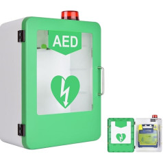 Wandmontierter AED-Defibrillator, Durchsichtiges Fenster Wandmontierter Aed, Mit Alarmanlage Und Doppelschaltersteuerung, Herzdefibrillation, Für Zuhause, Schulen, Clubs Und Gruppen