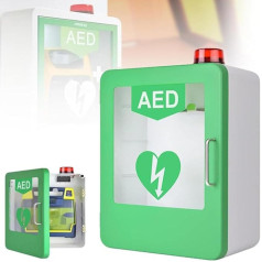 DPLXFPP AED defibrilatora glabāšanas skapis, sienas glabāšanas kaste, pirmā ar signalizācijas sistēmu un dubultā slēdža vadību, regulējama starpsienas pozīcija, paredzēta mājas klīnikai, birojam, viesnīcai, viesnīcai