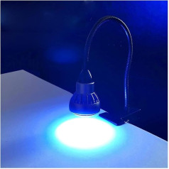 VCHICS Ultraviolettes LED-Härtungslicht, UV-härtende UV-Lampe Spotlicht 405nm 395nm 365nm Clip-on schattenloser Kleber grüner Ölbildschirm Telefonreparatur Leiterplattenlötmittel(1_385nm)