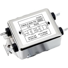 CW4L2-3A/6A/10A/20A-TG AC zweistufiger einphasiger AC-Netzfilter mit Federschiene(CW4L2-20A-TG)