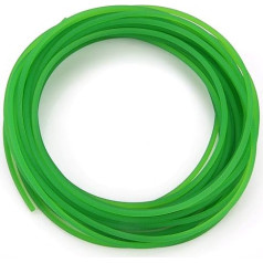 1/2 Drive Belt Made of Urethane Hose, Premium Polyurethane PU Round Belt with Rough Surface, PU Drive Belt for Drive (Green) (3 mm x 10 m)