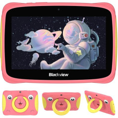 Blackview Children's Tablet 7 Inch Tab3Kids Android 13 Tablet 4GB RAM 32GB ROM + 128GB Expandable 3280mAh Tablet for Children with Portable Handle and Drop-Proof Case Pre-Installed iKids/GMS