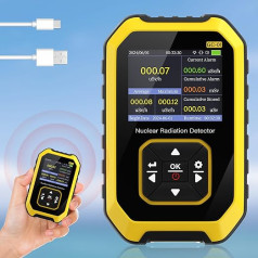 Hombasing Geigerio skaitiklis, dozimetrinis radiacijos detektorius, X γ β spindulių aptikimo prietaisas, su garsinio ir vibracinio signalo funkcija, LCD ekranas, nešiojamasis rankinis prietaisas