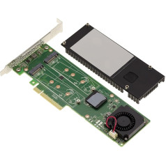 KALEA-INFORMATIQUE PCIe 3.0 x8 kontroliera karte 2 M.2 NVMe M Key HARWARE SSD diskiem RAID 0 1 ar Marvell 88NR2241B0 mikroshēmu