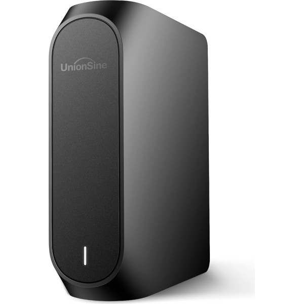 UnionSine 12TB ārējais cietais disks, 3,5 collu USB 3.0 dublējumkopiju dublēšanas pārnēsājamais cietais disks PC, Mac, TV, PS4, melns HD3510