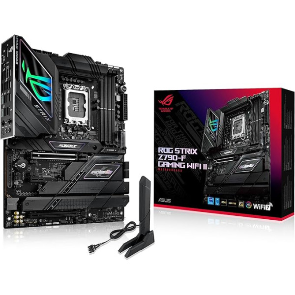 ASUS ROG STRIX Z790-F Gaming WiFi II Gaming pamatplate Socket Intel LGA1700 (ATX, DDR5, 5x M.2, PCIe 5.0, WiFi 7, AI Cooling II, Aura Sync)