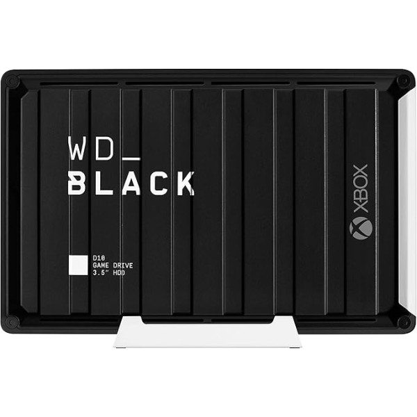 WD_BLACK D10 12TB spēļu diskdzinis Xbox, 7200 apgr./min un aktīva dzesēšana jūsu spēļu kolekcijai