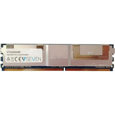 V7 V753004GBF Servera DDR2 DIMM zibspuldze 4GB (667MHZ, CL5, PC2-5300, 240pin, 1.8 Volt, pilnībā buferēta)