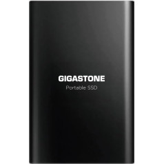 Gigastone Portable SSD 1TB - USB 3.1 Type-C, piemērots PC Mac klēpjdatoriem, lasīšanas ātrums līdz 550MB/s. Ārējais SSD cietais disks, 3D NAND pārnēsājamais cietvielu disks