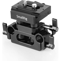 SMALLRIG 2272 Universāla 15 mm sliedes sistēmas pamatplāksne ar 15 mm stieņa skavu un ātrās atbrīvošanas plāksni