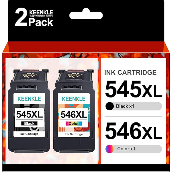 KEENKLE PG-545XL CL-546XL daudzpakešu printeru kasetnes priekš Canon printeru 545 546 XL kasetnes priekš PIXMA TS3451 MX495 TR4550 TS3150 TR4551 MX490 MG2555S MG3050 TS3350 TS3151 MG2950S TR4500