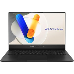 ASUS Vivobook S 15 OLED klēpjdators | 15,6 collu 2,8k WQHD+ 120 Hz/0,2 ms 16:9 OLED displejs | Intel Core Ultra 7 155H | 32 GB RAM | 1 TB SSD | Intel Arc | Windows 11 | QWERTZ tastatūra | Neitrāli melns 155