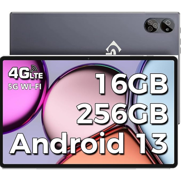 10,1 collu Android planšetdators 16 GB + 256 GB, astoņkodolu, 1 TB TF Extend, 2,5 GHz, divas SIM kartes, 8 MP + 13 MP kamera, 4G LTE, WiFi, C tipa karte