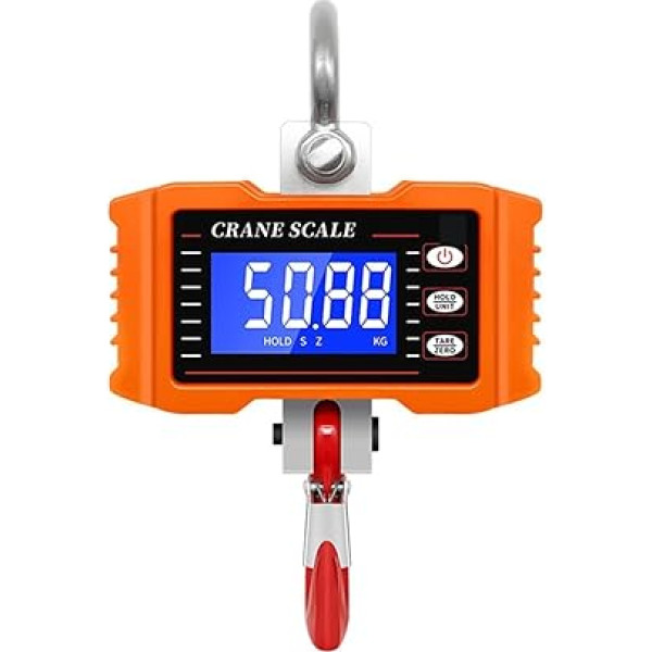 Kravas nodalījums 1000 kg, 500 kg Digitale Kranwaage, industrielle Hochleistungswaage, hochpräzise elektronische Hängewaage mit HD-Großbildschirm (Krāsa : 500 kg, Izmērs : 1 UK)